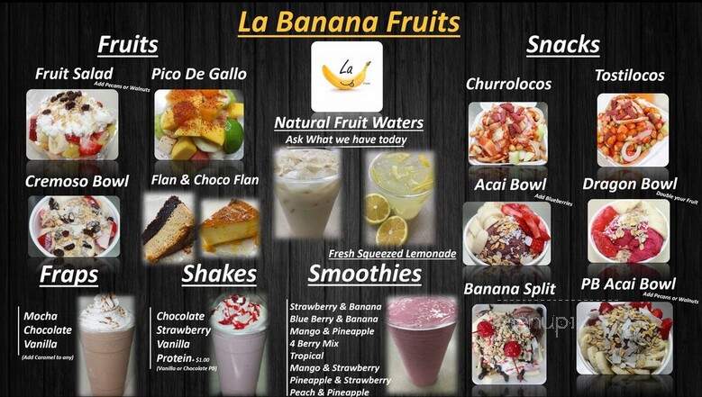 La Banana Fruits - Vista, CA menu_pic