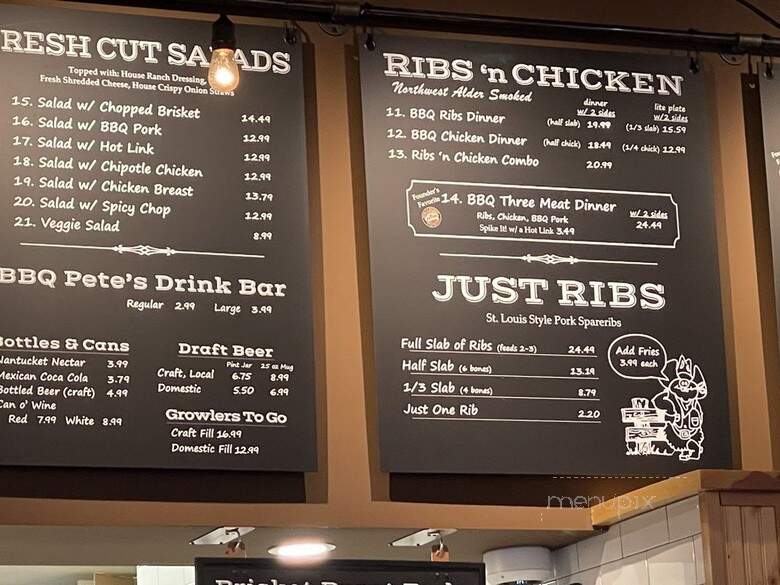 BBQ Pete's - Lakewood, WA menu_pic