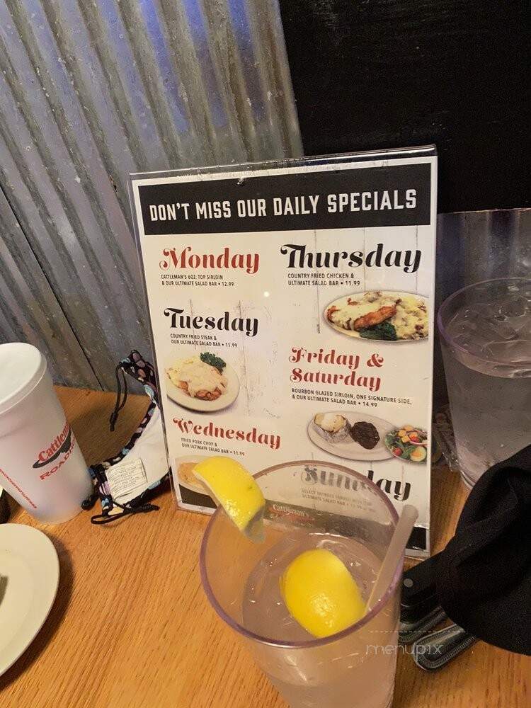 Cattleman's Roadhouse - New Albany, IN menu_pic