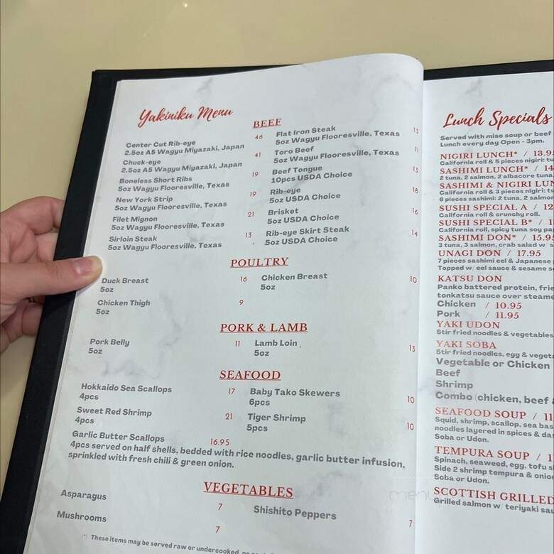 Sushishima - Castle Hills, TX menu_pic