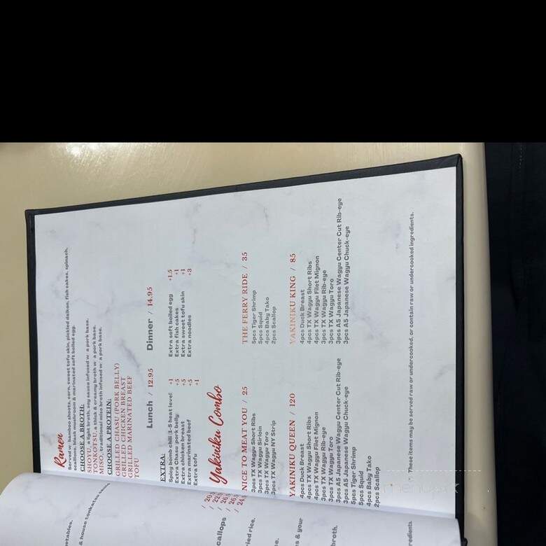 Sushishima - Castle Hills, TX menu_pic