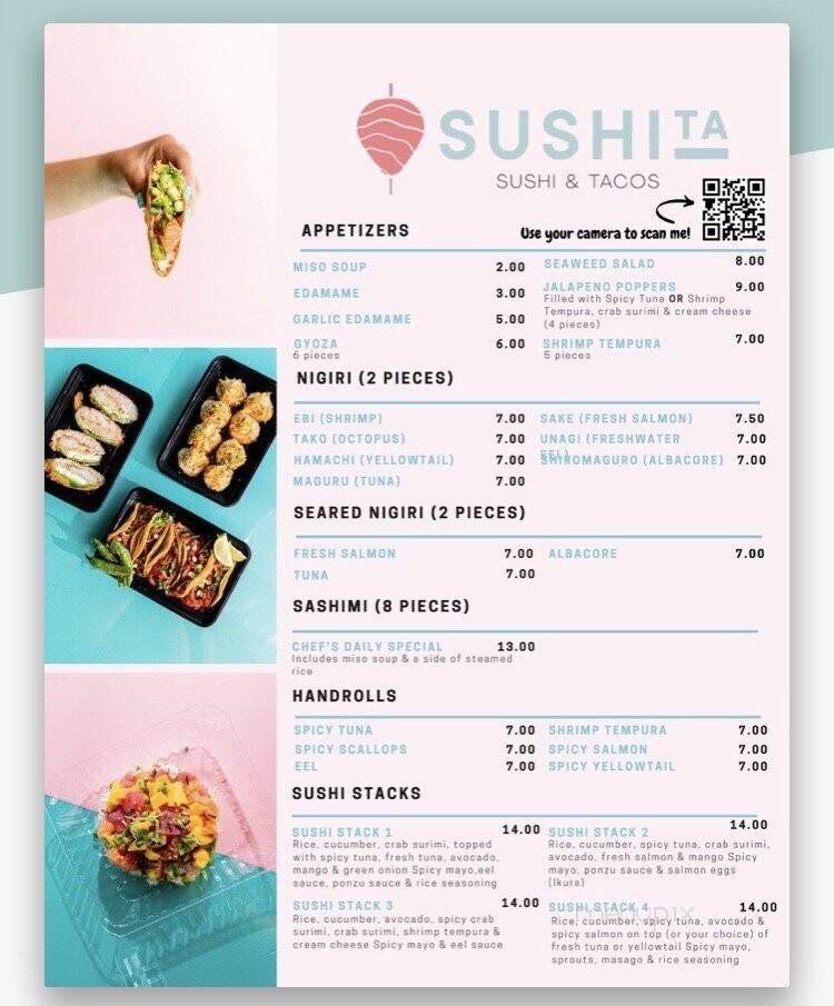 Sushita - San Diego, CA menu_pic