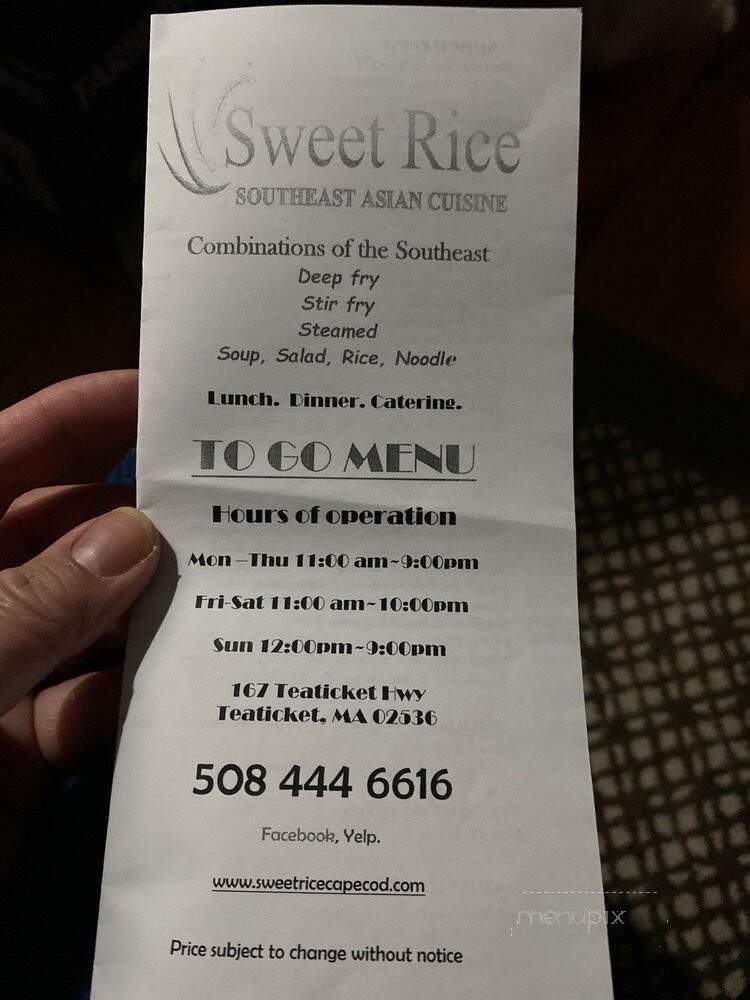 Sweet Rice - Teaticket, MA