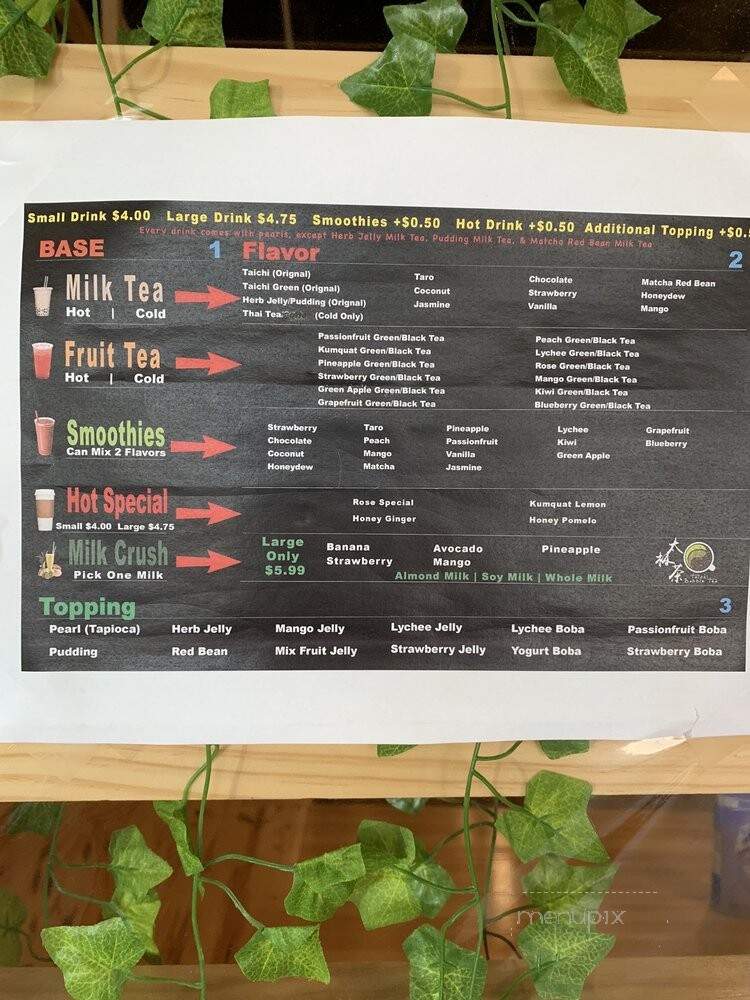 Taichi Bubble Tea - Niagara Falls, NY menu_pic