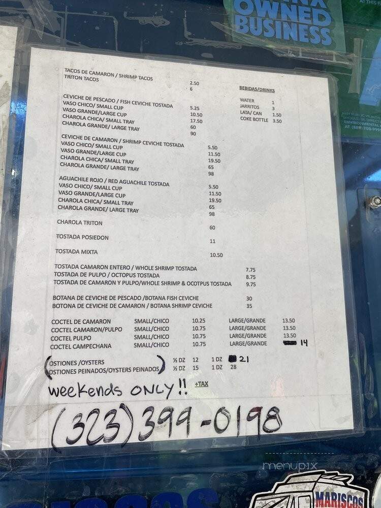 Mariscos Jalisco - Los Angeles, CA menu_pic