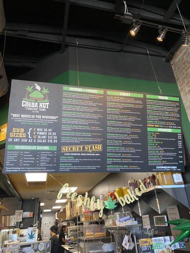 Cheba Hut Toasted Subs - Dallas, TX menu_pic