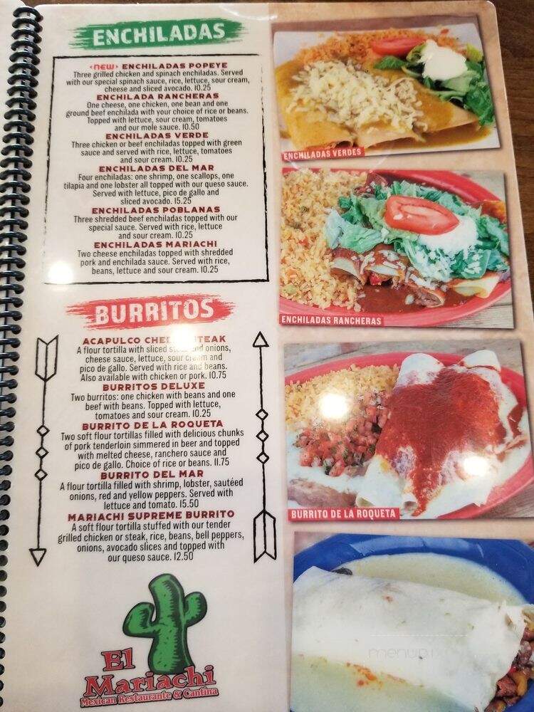 El Mariachi Mexican Restaurant & Cantina - Lexington, KY menu_pic