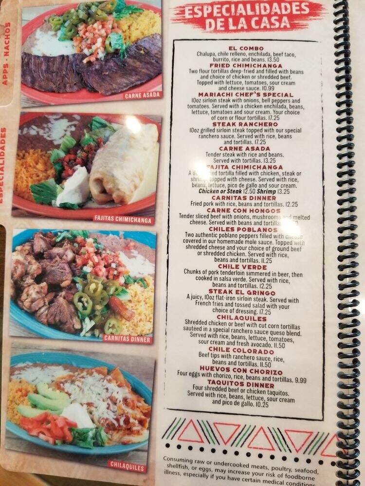 El Mariachi Mexican Restaurant & Cantina - Lexington, KY menu_pic