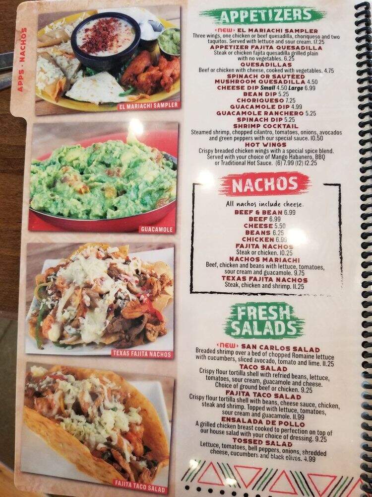 El Mariachi Mexican Restaurant & Cantina - Lexington, KY menu_pic