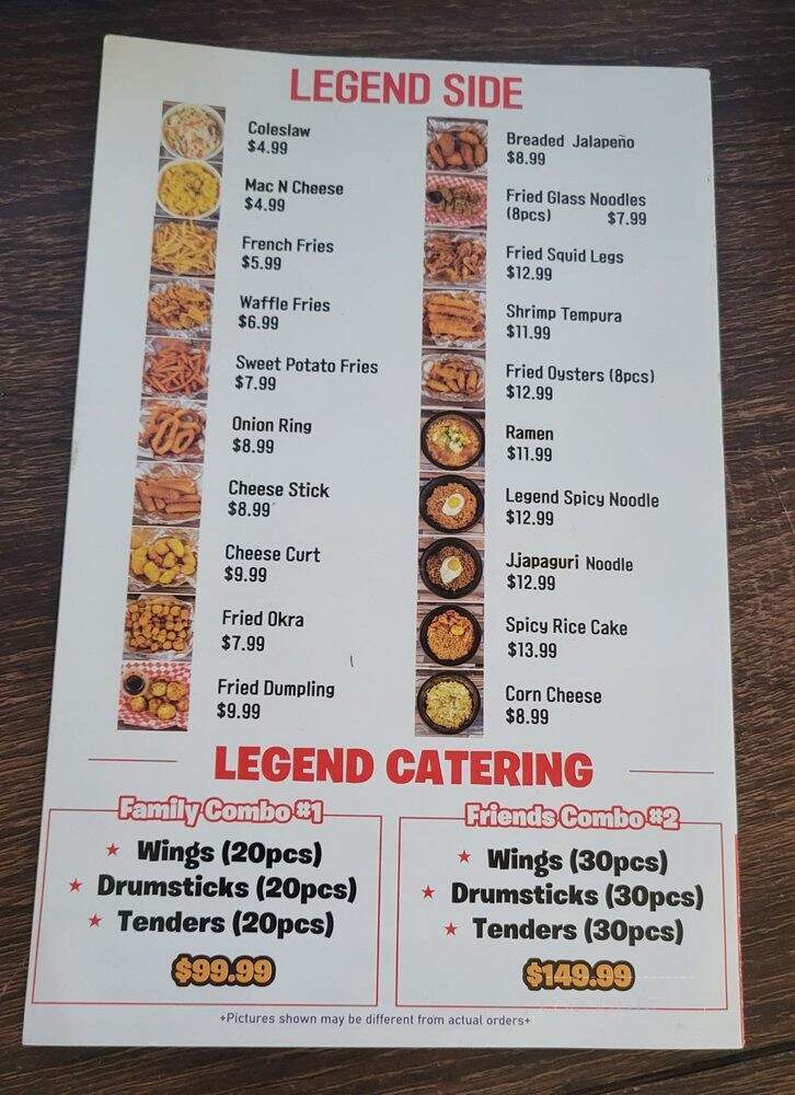 Legend Hot Chicken - Bell Gardens, CA menu_pic