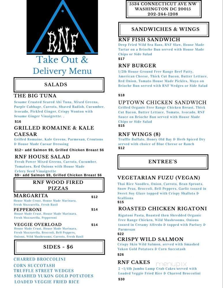 Real Nutritious Food - Washington, DC menu_pic