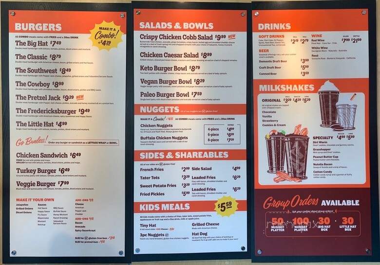 Hat Creek Burger Company - Coppell, TX menu_pic