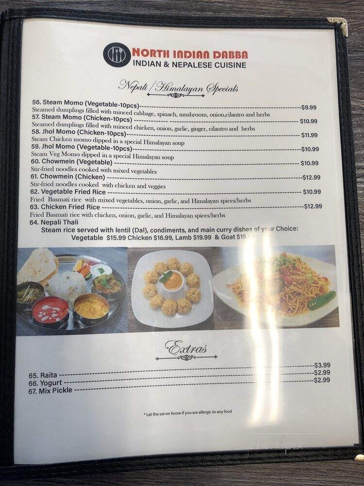 The North Indian Dabba - Hayward, CA menu_pic