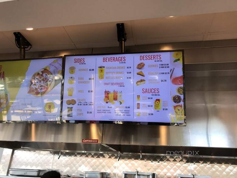 The Halal Guys - Manassas, VA menu_pic
