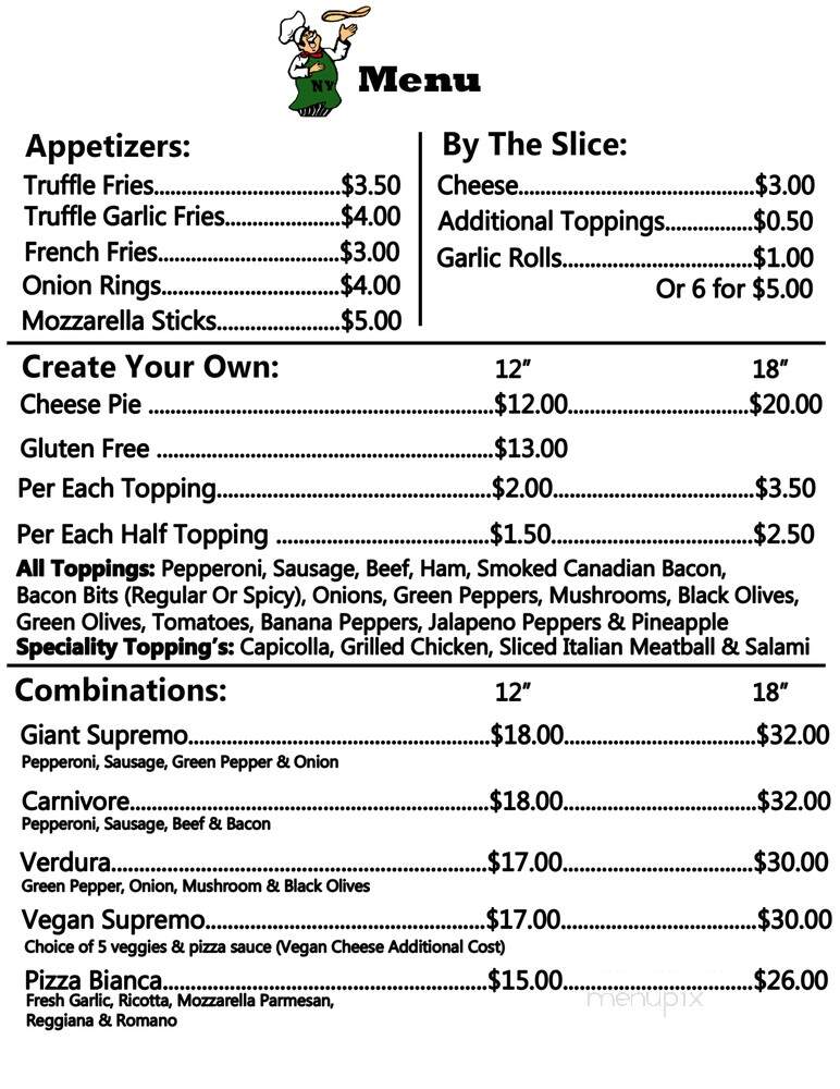 Giants NY Pizza & Subs - Portland, OR menu_pic