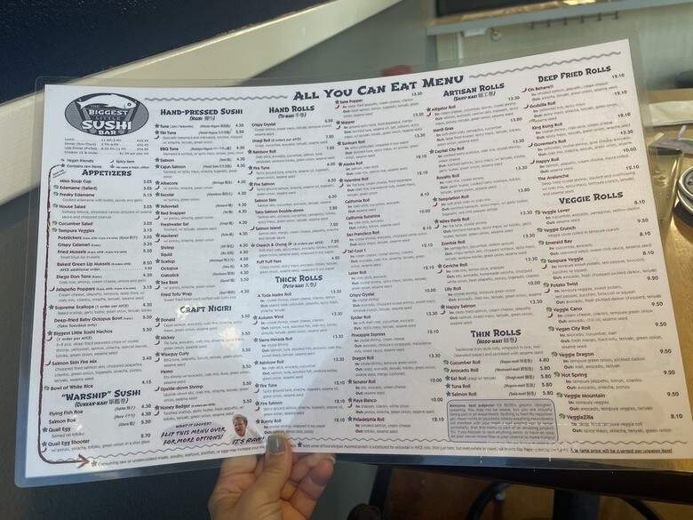 The Biggest Little Sushi Bar - Reno, NV menu_pic