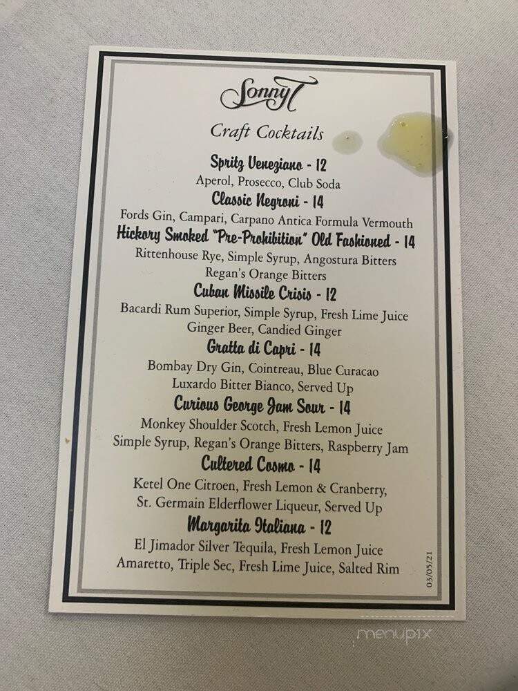 Sonny T - River Edge, NJ menu_pic