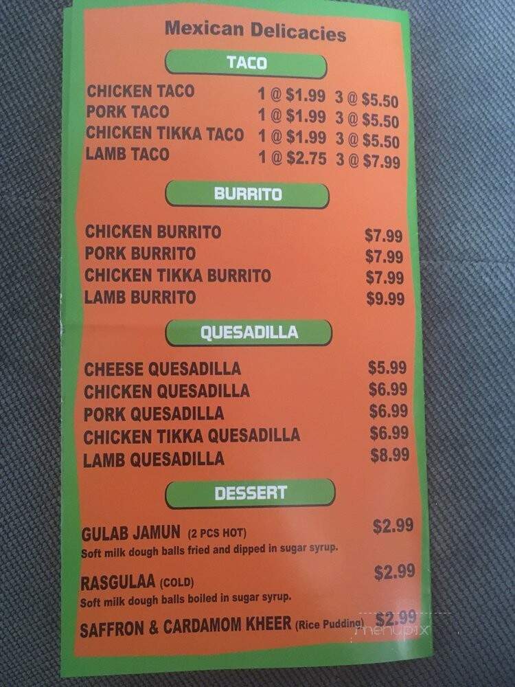 Curry Boys - Huntington Park, CA menu_pic