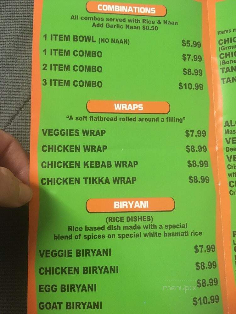 Curry Boys - Huntington Park, CA menu_pic