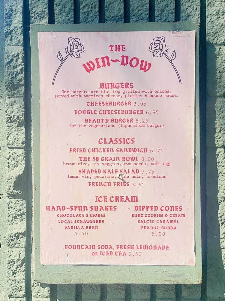 The Win-Dow - Los Angeles, CA menu_pic