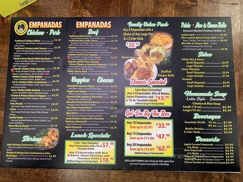 Island Empanada - Merrick, NY menu_pic