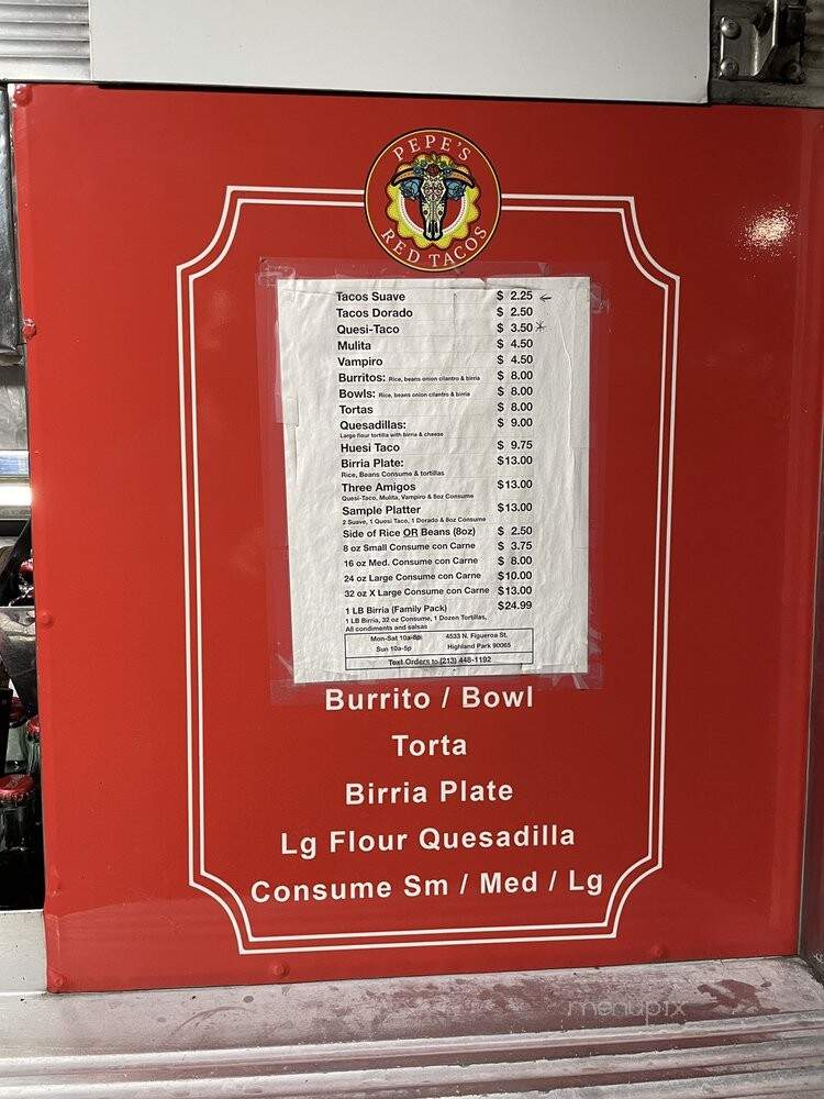 Pepe's Red Tacos - Los Angeles, CA