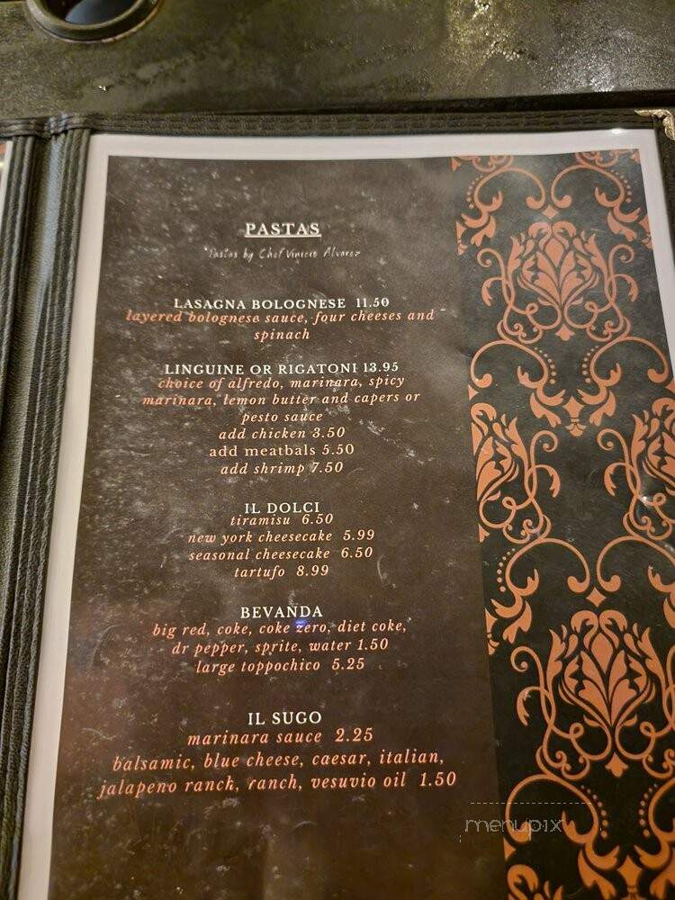 Pizzeria Vesuvio - San Antonio, TX menu_pic