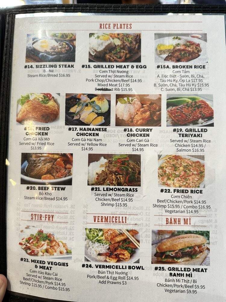 Tasty Bowl - Oakland, CA menu_pic