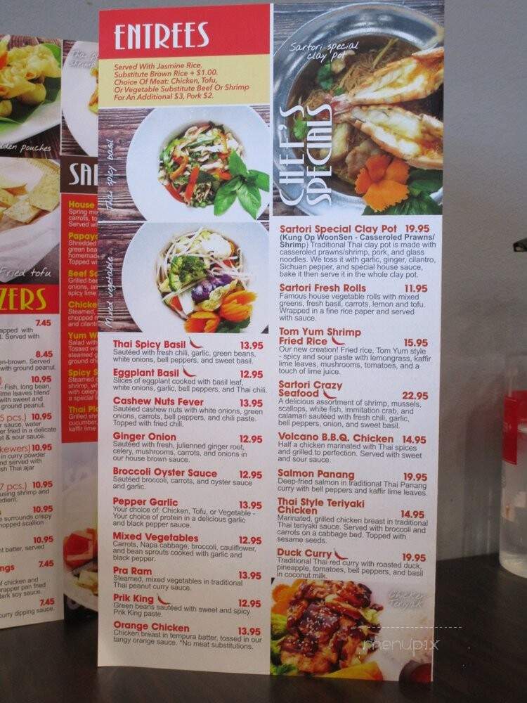 Sartori Thai Cuisine - Torrance, CA menu_pic