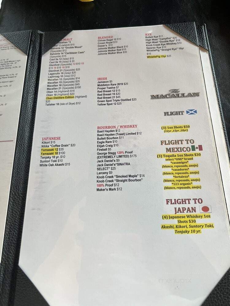 Morrison - Burbank, CA menu_pic