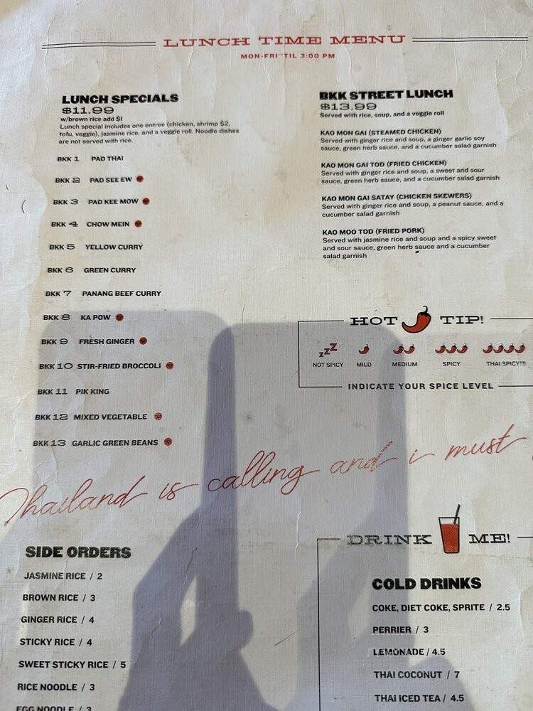 Bkk Street Thai Eatery - Hawthorne, CA menu_pic