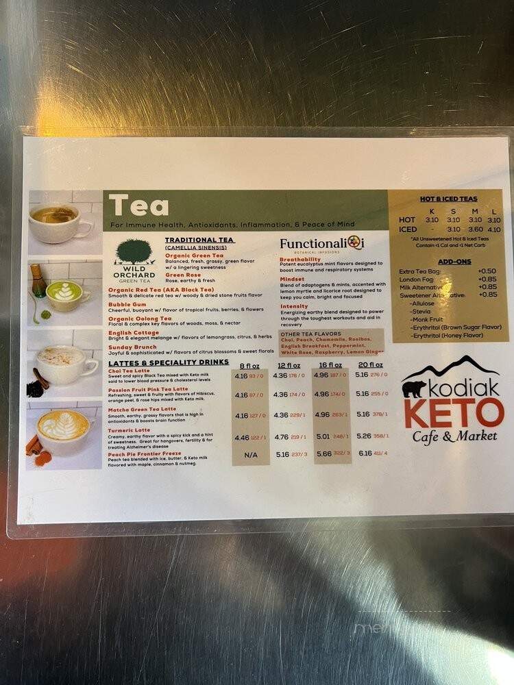 Kodiak Keto - Livermore, CA menu_pic