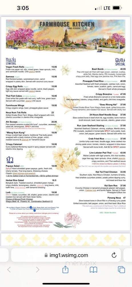 Farmhouse Kitchen Thai Cuisine - Menlo Park, CA menu_pic
