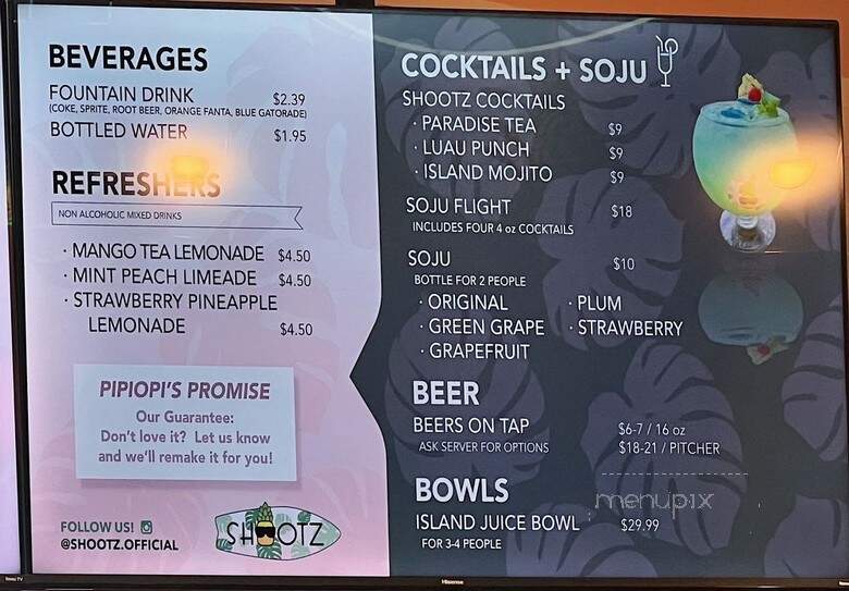 Shootz - Stanton, CA menu_pic