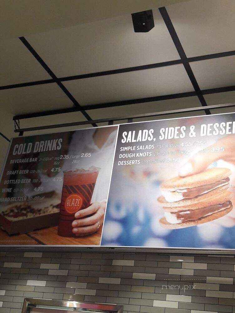 Blaze Pizza - Menifee, CA menu_pic