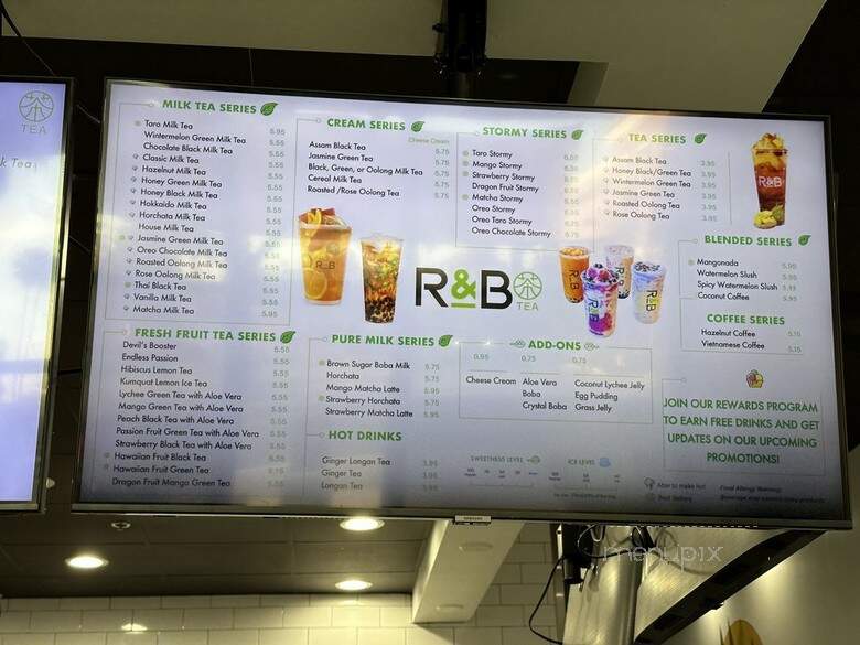 R&B Tea - Riverside, CA menu_pic