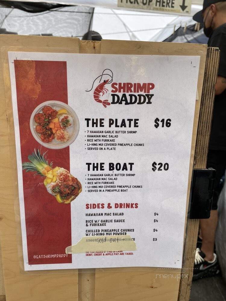 Shrimp Daddy - Los Angeles, CA menu_pic