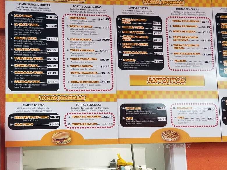 Tortas Locas Buckley - Buckley, WA menu_pic