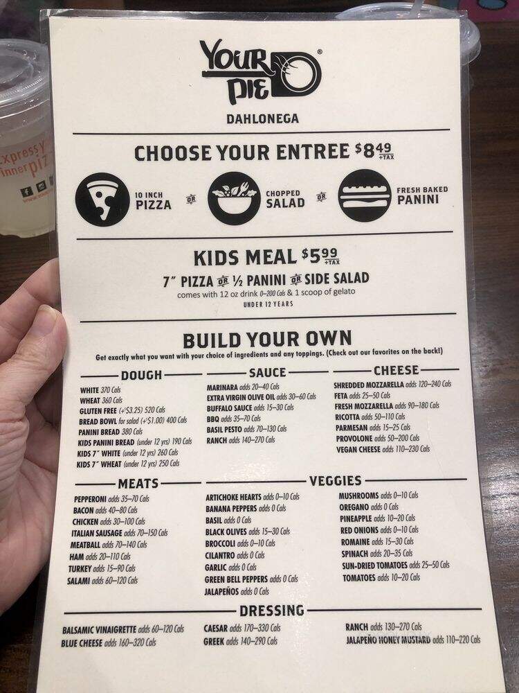 Your Pie - Dahlonega, GA menu_pic