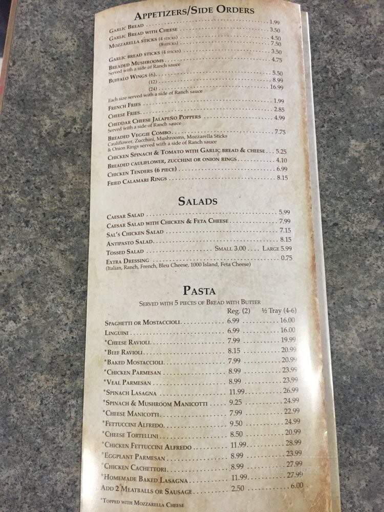 Noa's Pizza - Pewaukee, WI menu_pic