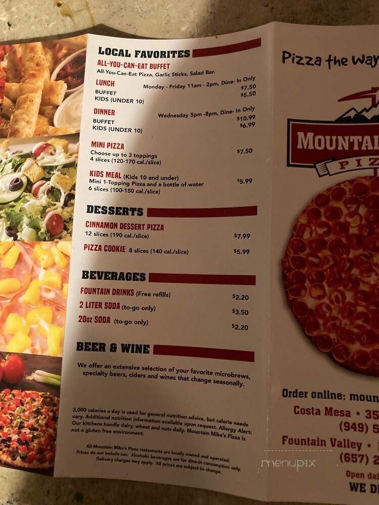 Mountain Mike's Pizza - Fountain Valley, CA