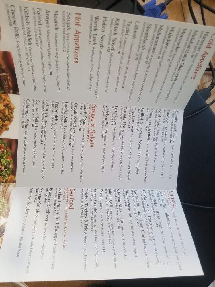 Mediterranean Cafe 54 - Van Nuys, CA menu_pic