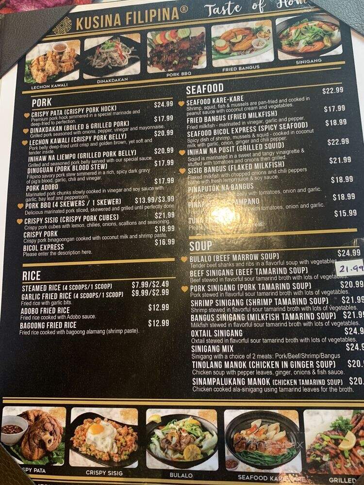 Kusina Filipina Cerritos - Cerritos, CA menu_pic