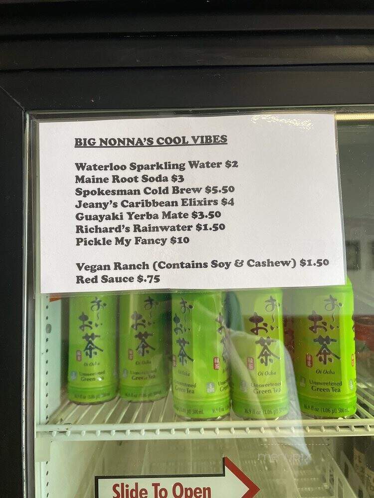 Big Nonna's - Austin, TX menu_pic