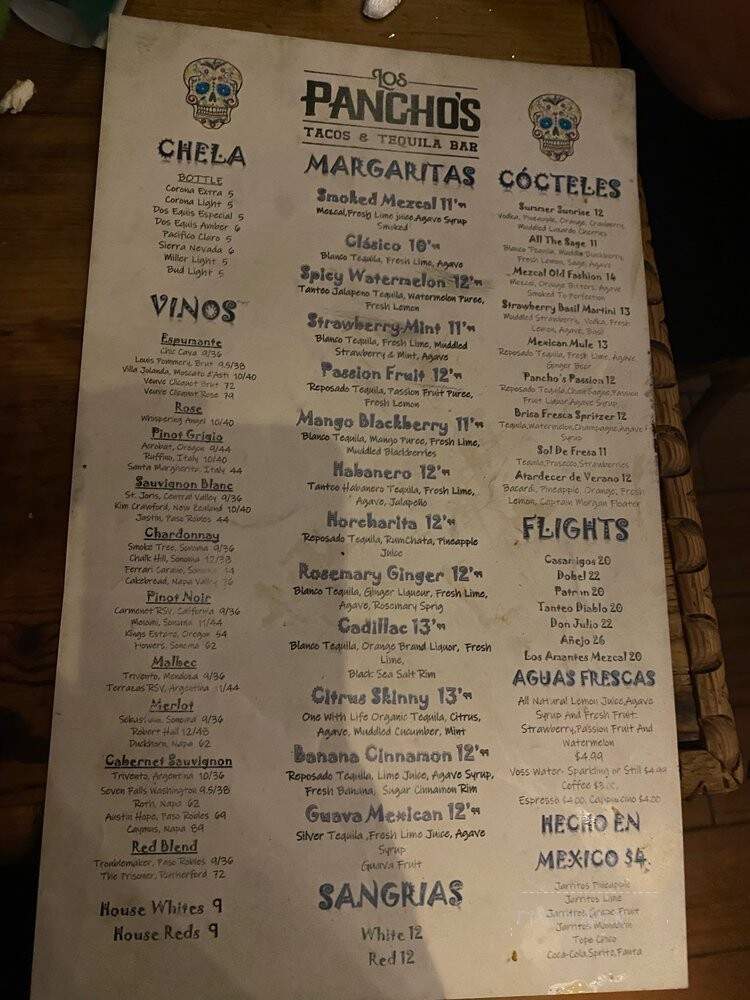 Los Pancho's Tacos and Tequila Bar - Lake Worth, FL menu_pic