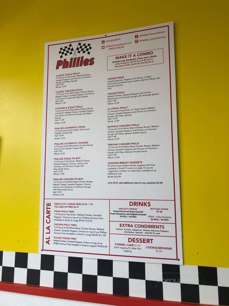 Phillies Cheesesteaks - Saint Louis, MO menu_pic