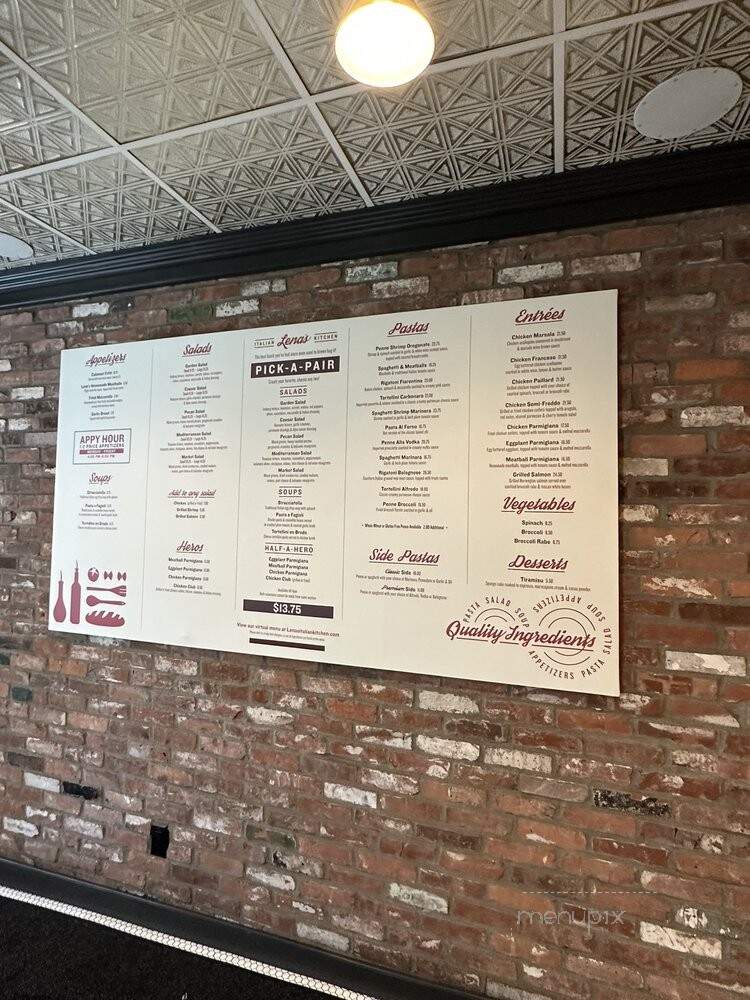 Lena's Italian Kitchen - New York, NY menu_pic