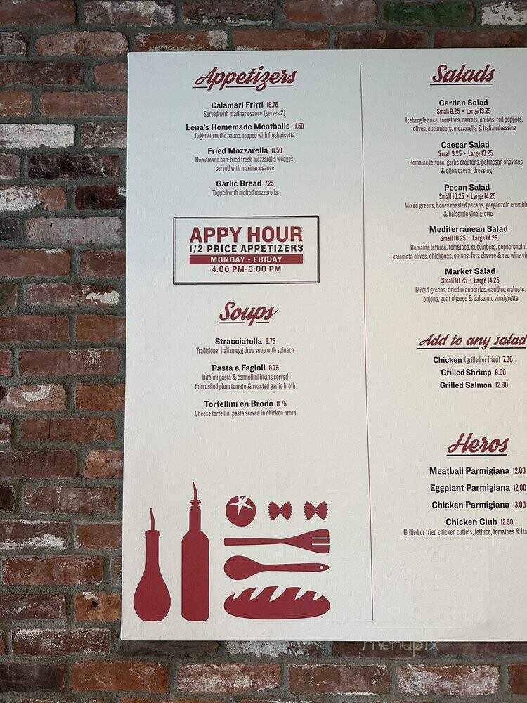 Lena's Italian Kitchen - New York, NY menu_pic