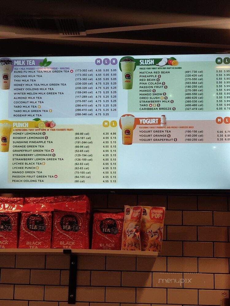 Kung Fu Tea - San Antonio, TX menu_pic