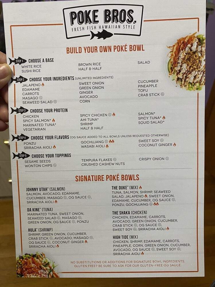 Poke Bros - Secaucus, NJ menu_pic